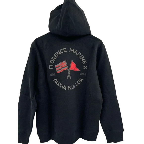 Florence Marine X Other - Florence Marine X Men's Nui Loa Hoodie Surf Sweatshirt Fleece Black Size Small